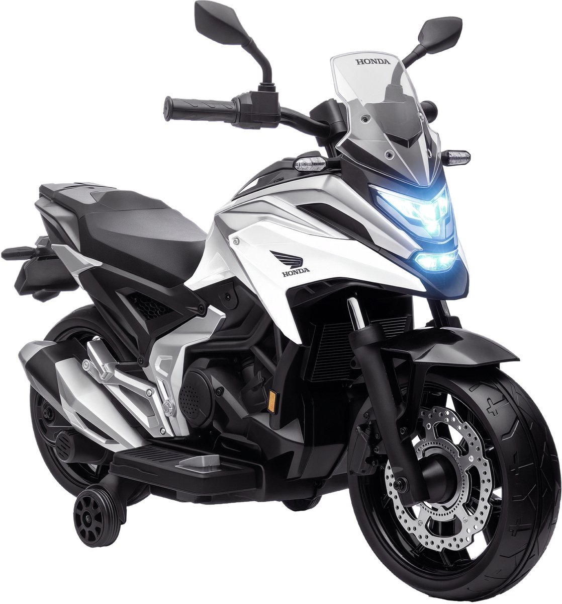 AIYAPLAY - Elektrische rijdende motorfiets - PP - 107x46x75cm - Wit