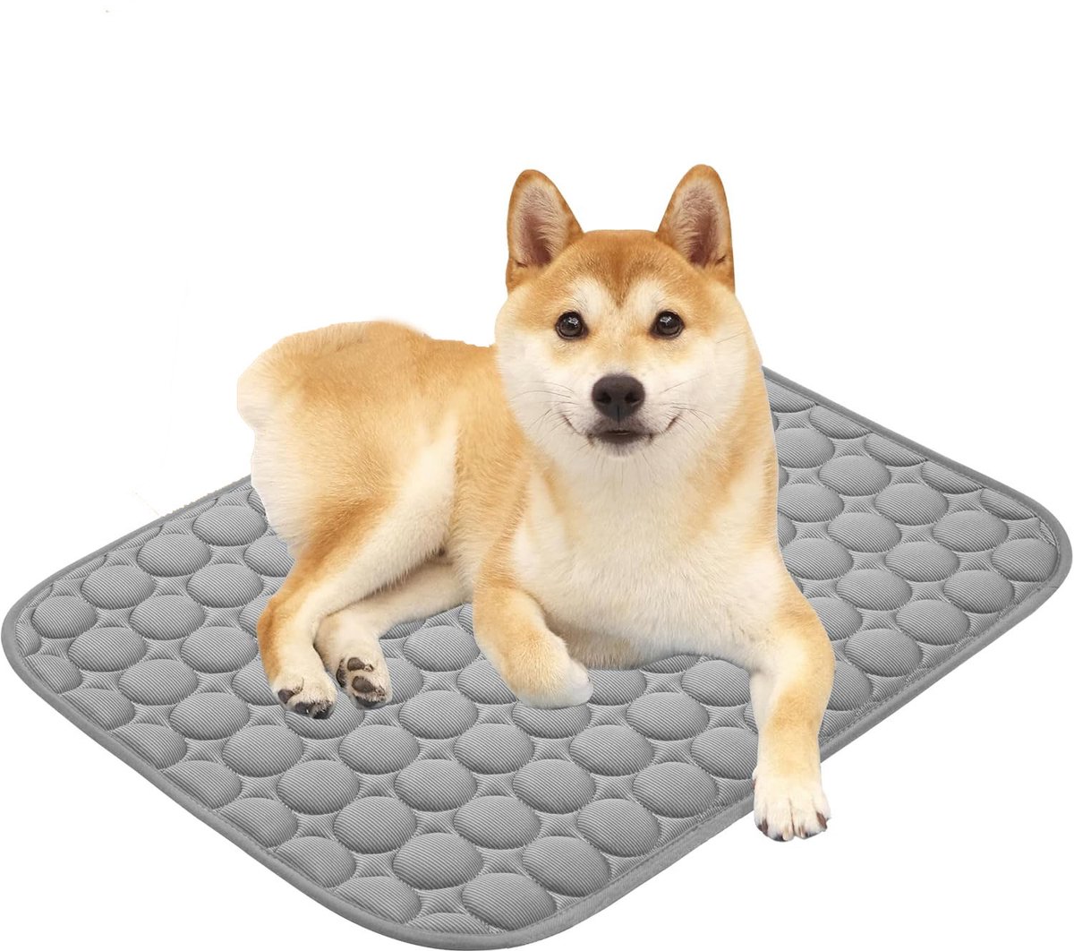 Huisdier Koelmat - Koelmat voor Honden - Huisdier Slaapmat - Huisdierdeken - 40 x 30 cm - Wasbaar - Geschikt voor Kleine Huisdieren, Katten en Kleine Honden - Donkergrijs