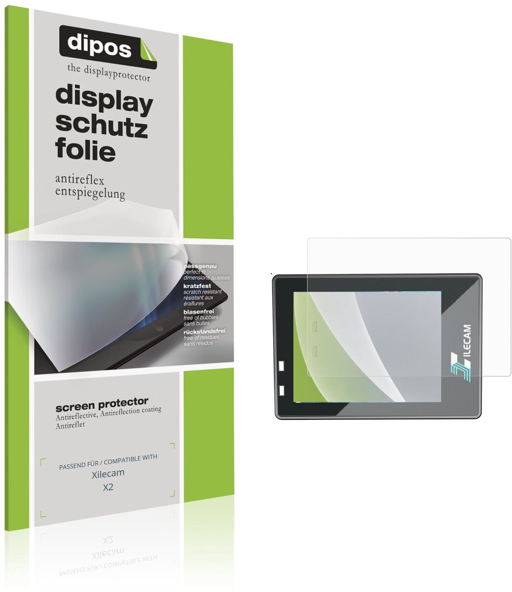 dipos – 4x Matte Beschermfolie geschikt voor Xilecam X2 | Krasbestendige & antireflecterende Screenprotector Ultra-Thin