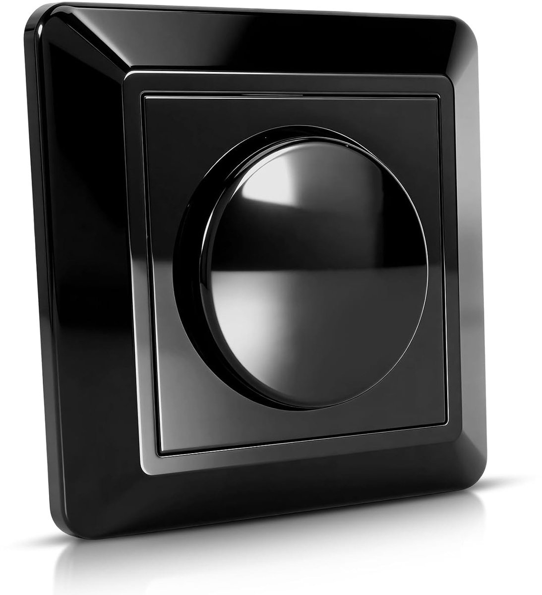 LED Dimmer Schakelaar - Zwart - 10 x 10 x 2 cm - Inbouw Draadloze Dimmerschakelaar voor LED en Gloeilampen