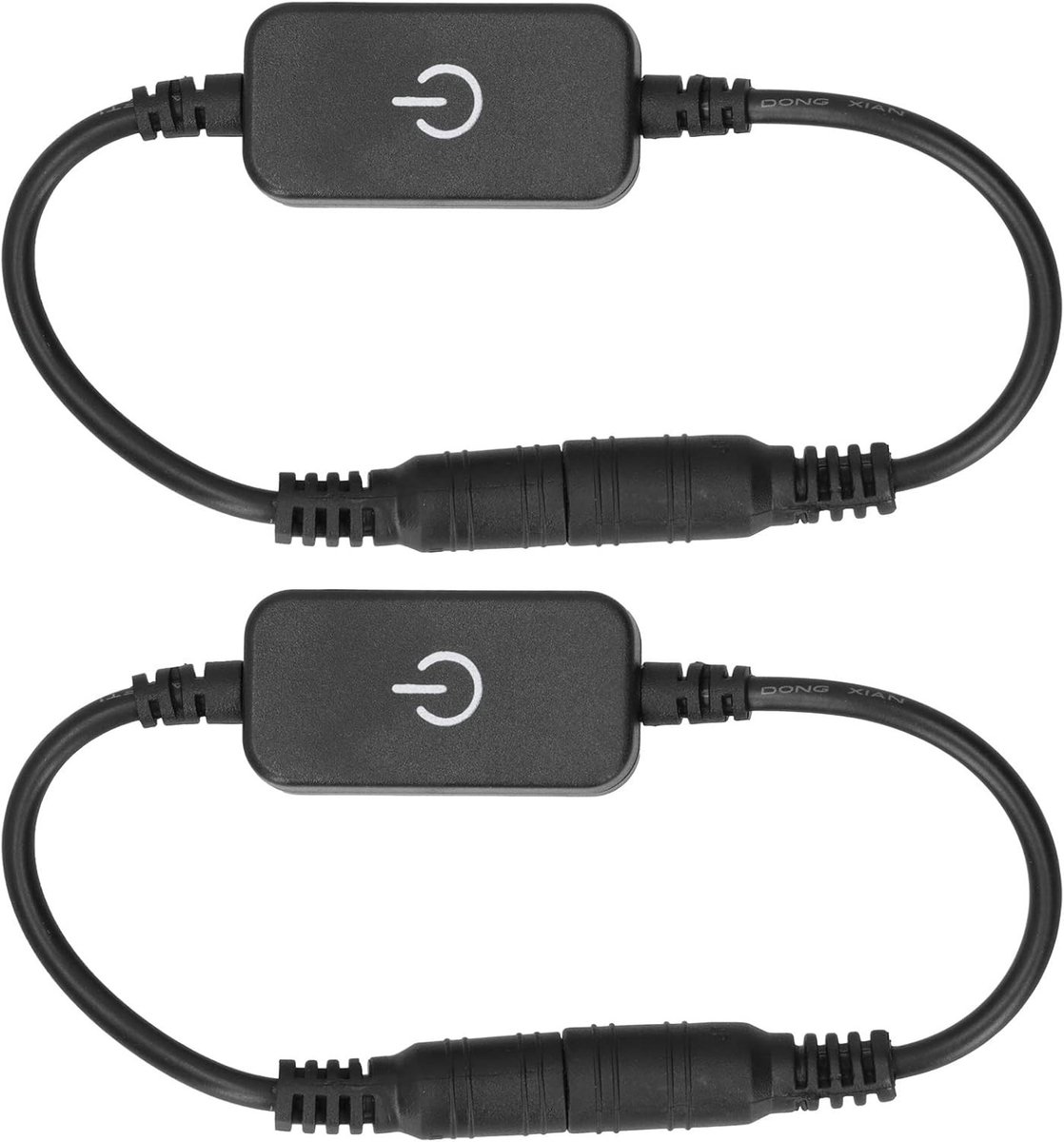 Mini LED Strip Dimmer - Wit - 1 x 1 x 1 cm - Aan/Uit en Dimbaar - Voor LED Verlichting