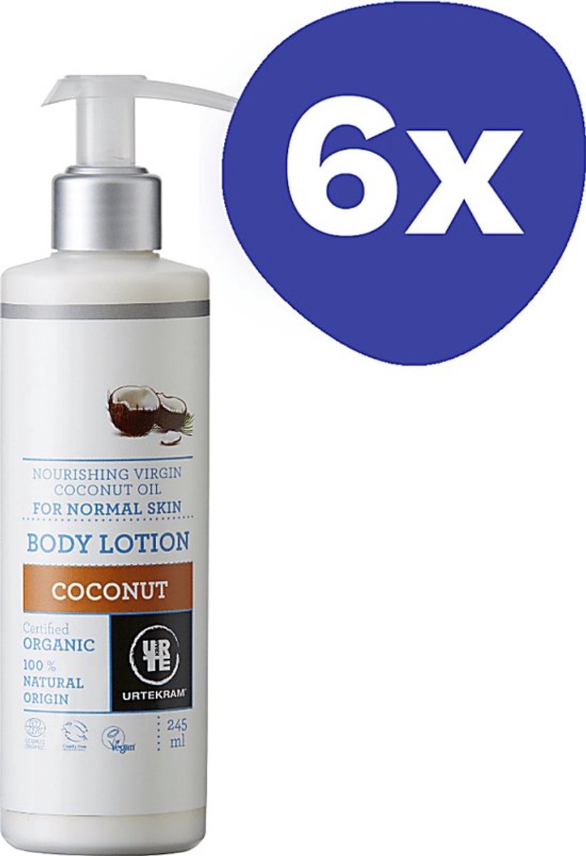 Urtekram Coconut Body Lotion (6x 245ml)