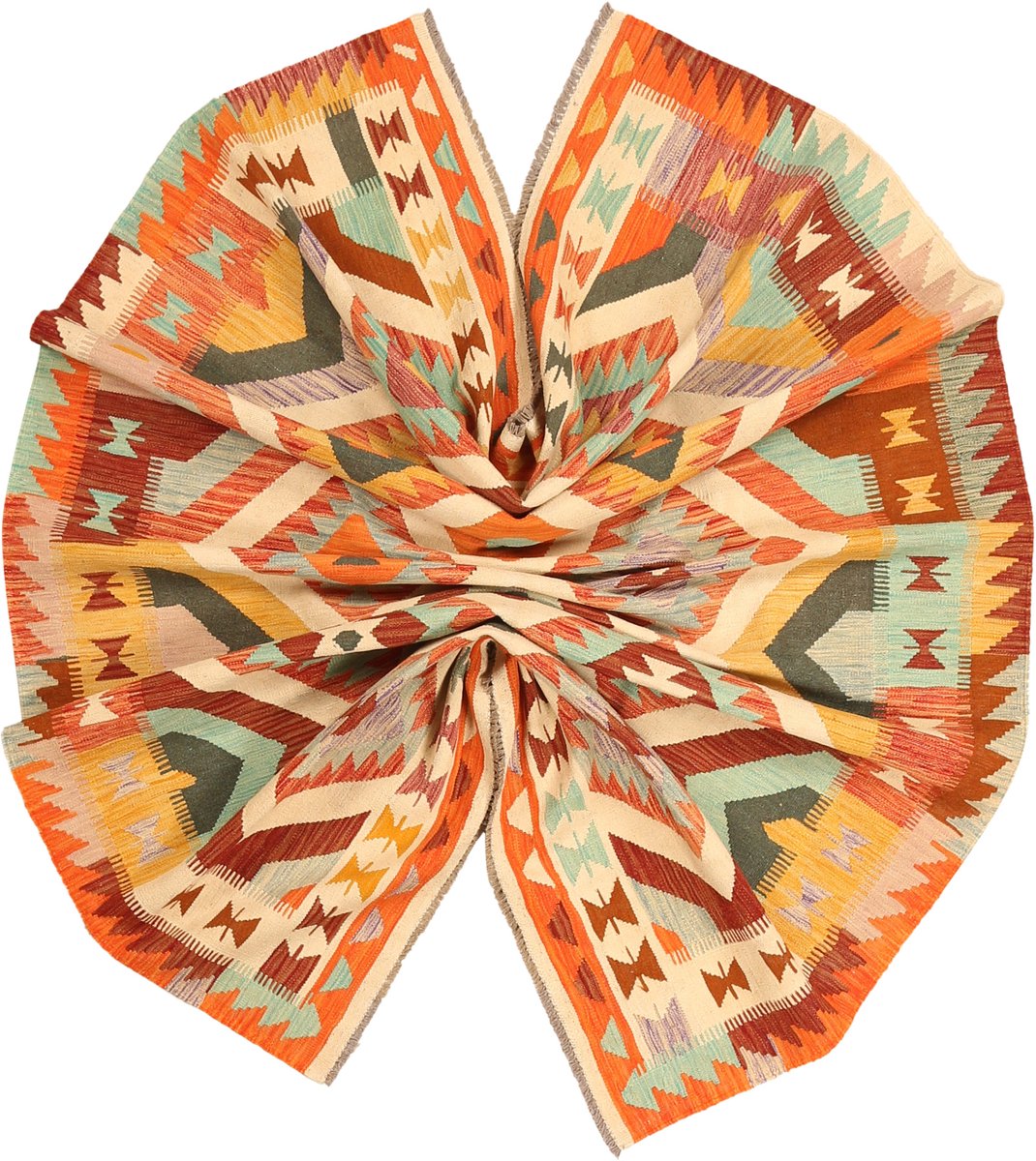 Originele Handgemaakte Afghaanse Tribale wol kilim Tapijt