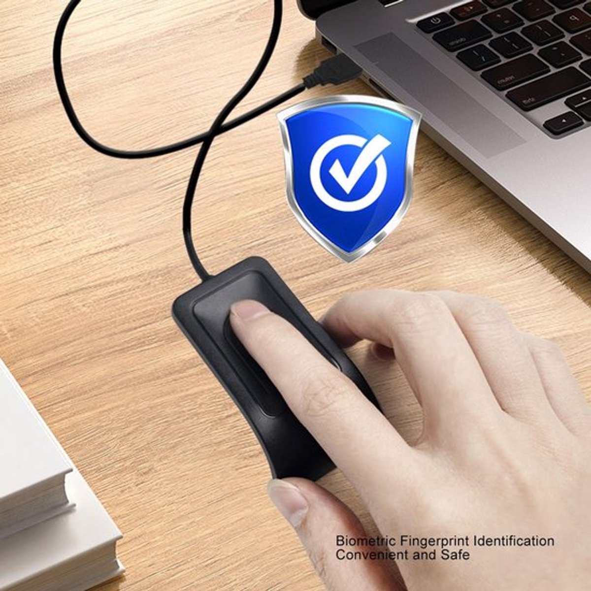 Vingerafdruklezer USB Biometrische Scanner Plug en Play Veilige Identificatie Geschikt voor 10-systemen Capaciteit van 508 DPI