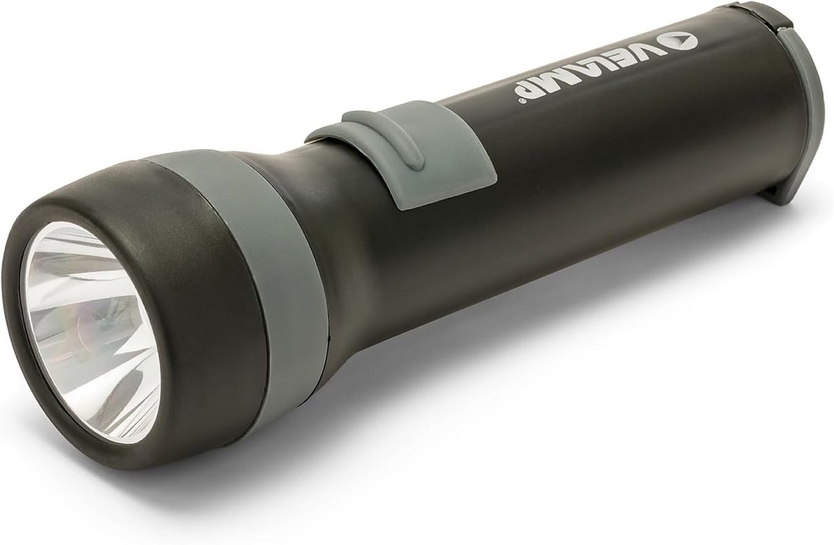 Militaire zaklamp - Zwart - 3 W LED Zaklamp van Kunststof - Compact en Schokbestendig