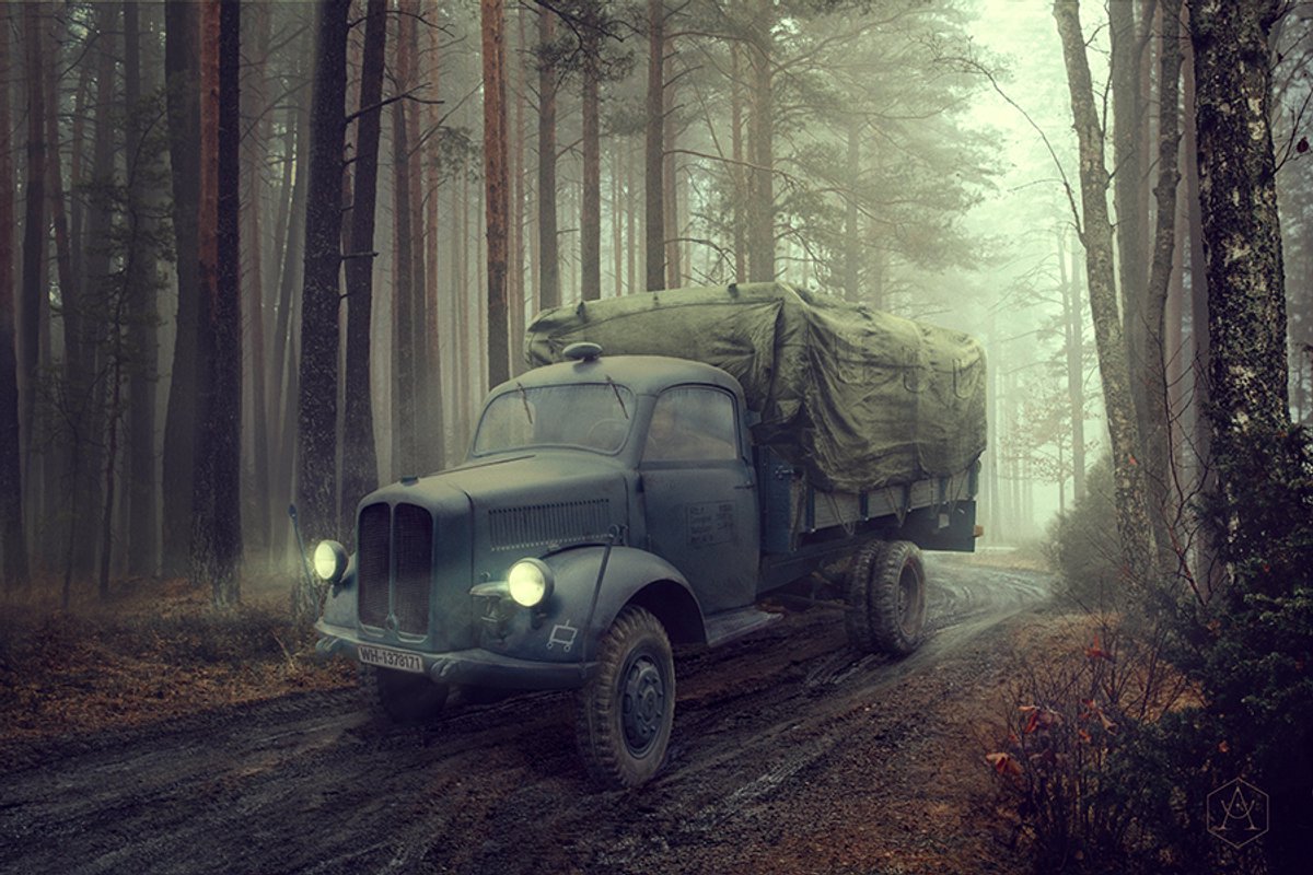 Roden Modelbouwpakket Auto - 740 Borgward B 3000 S WWII - Duitse Vrachtwagen Plastic - 1:72 - Modelbouw