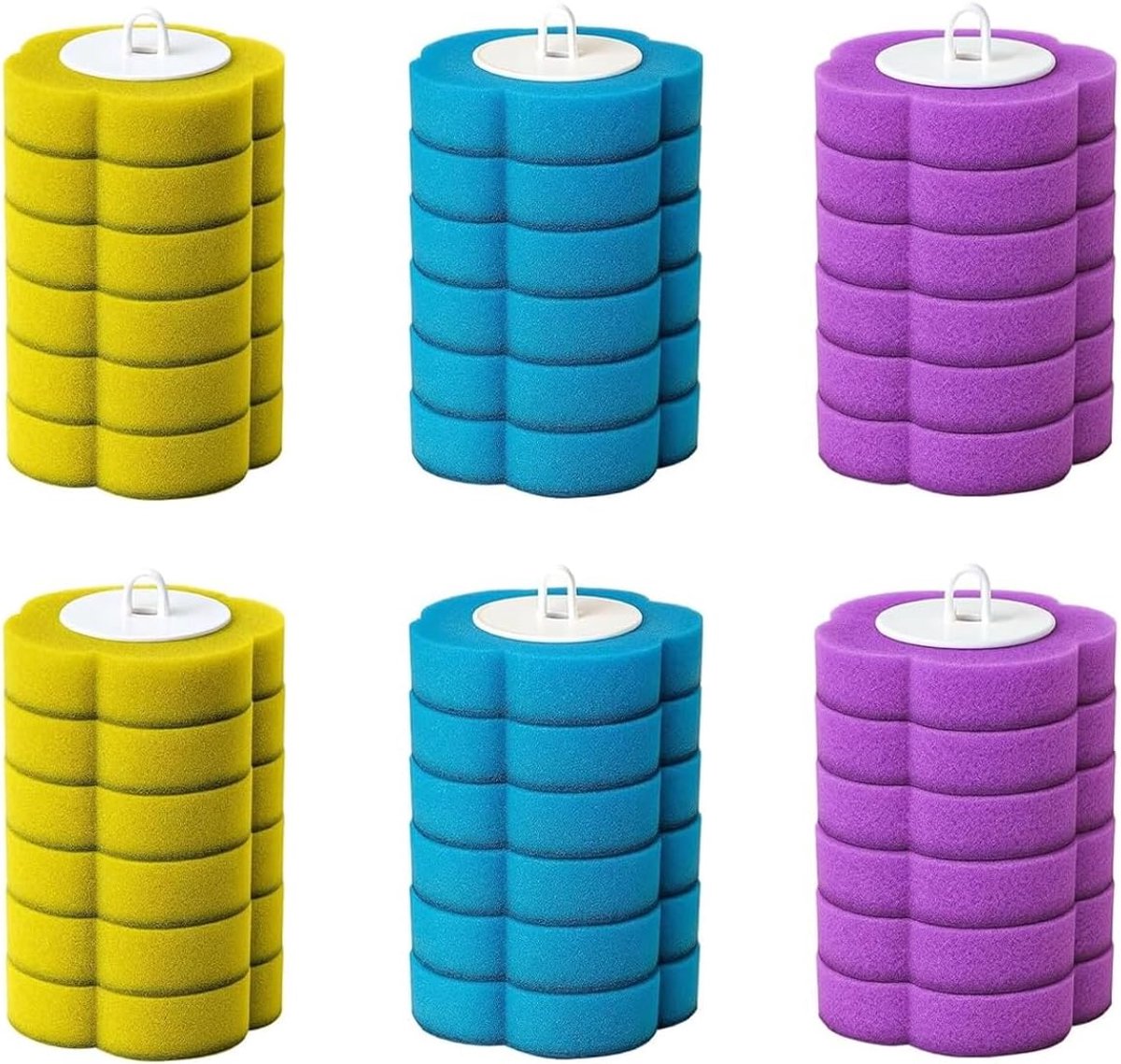 KZQ 36-delige vervangingskoppen voor wegwerp toiletborstel - Reinigingssysteem met klevende pads voor effectieve toiletverzorging - Eenvoudig te vervangen en hygiënisch