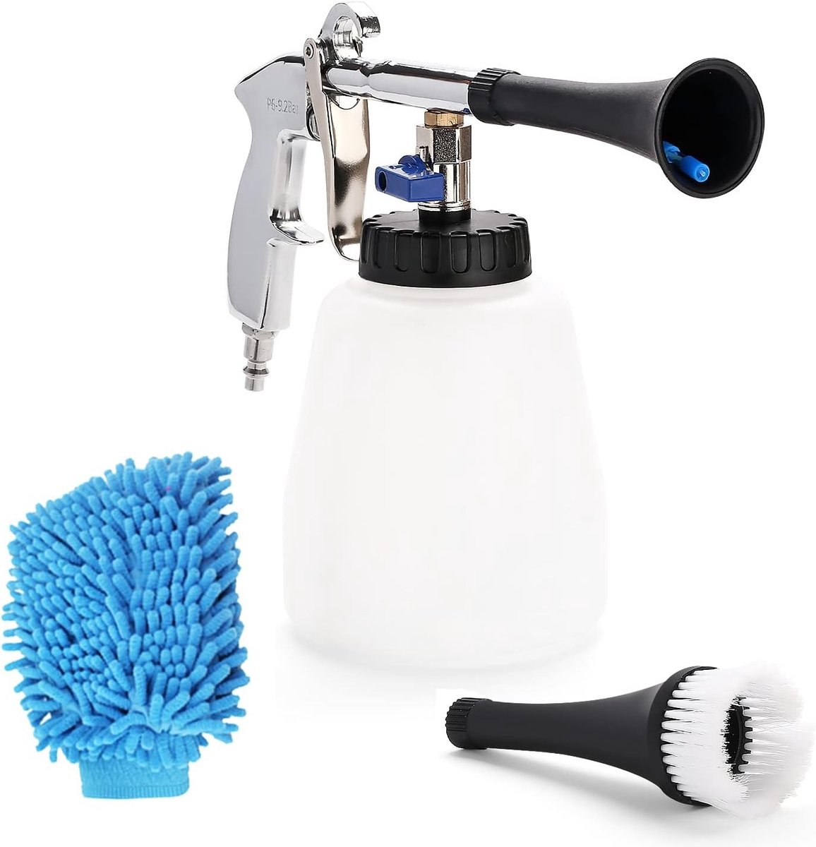Car Cleaning Gun voor Binnengebruik - Hoge Druk Wasgun tot 9.2 bar, Ideaal voor Auto en Huishoudelijk Gebruik, 60L Capaciteit