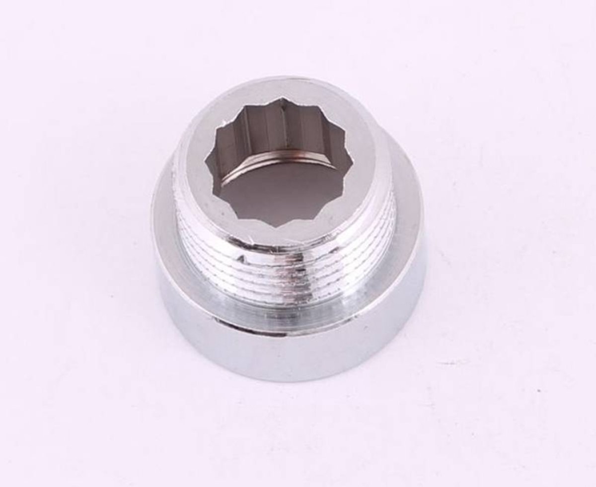 Chroom kraan verlengstuk 1/2 x 10mm 26.4312