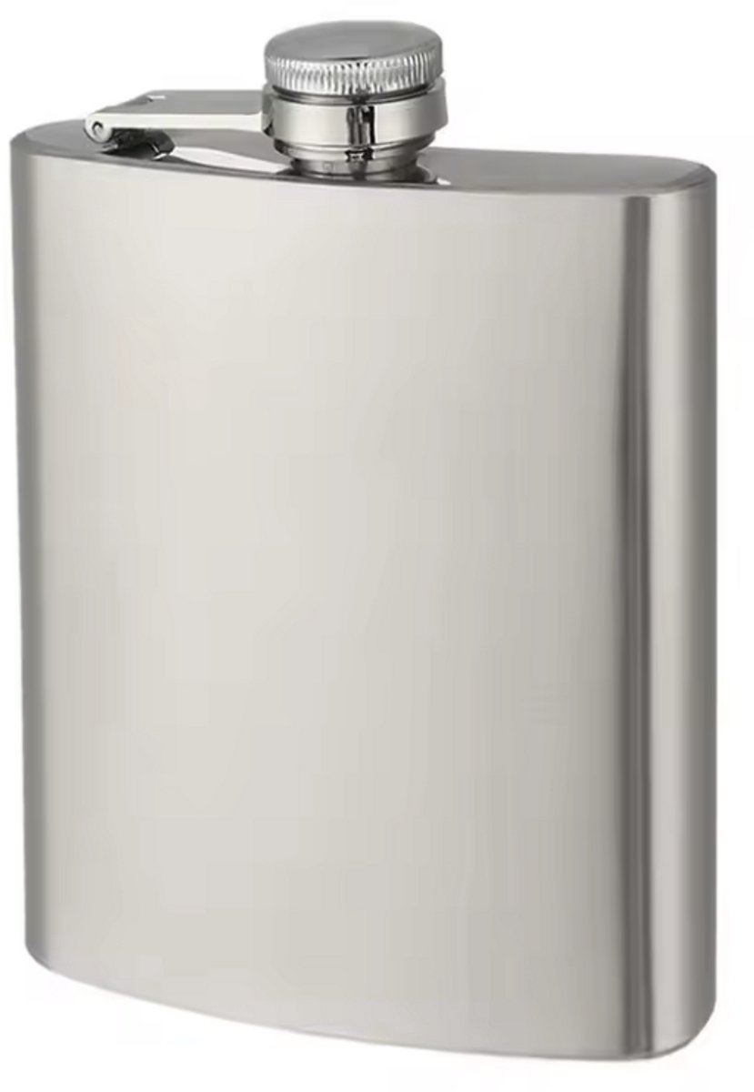 RVS zakflacon - RVS heupfles - 240ML - Drankfles - RVS - - Zakfles - 1 stuk - CHPN
