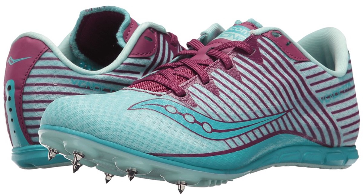 Saucony Vendetta 2 Baan spikes Violet Blauw