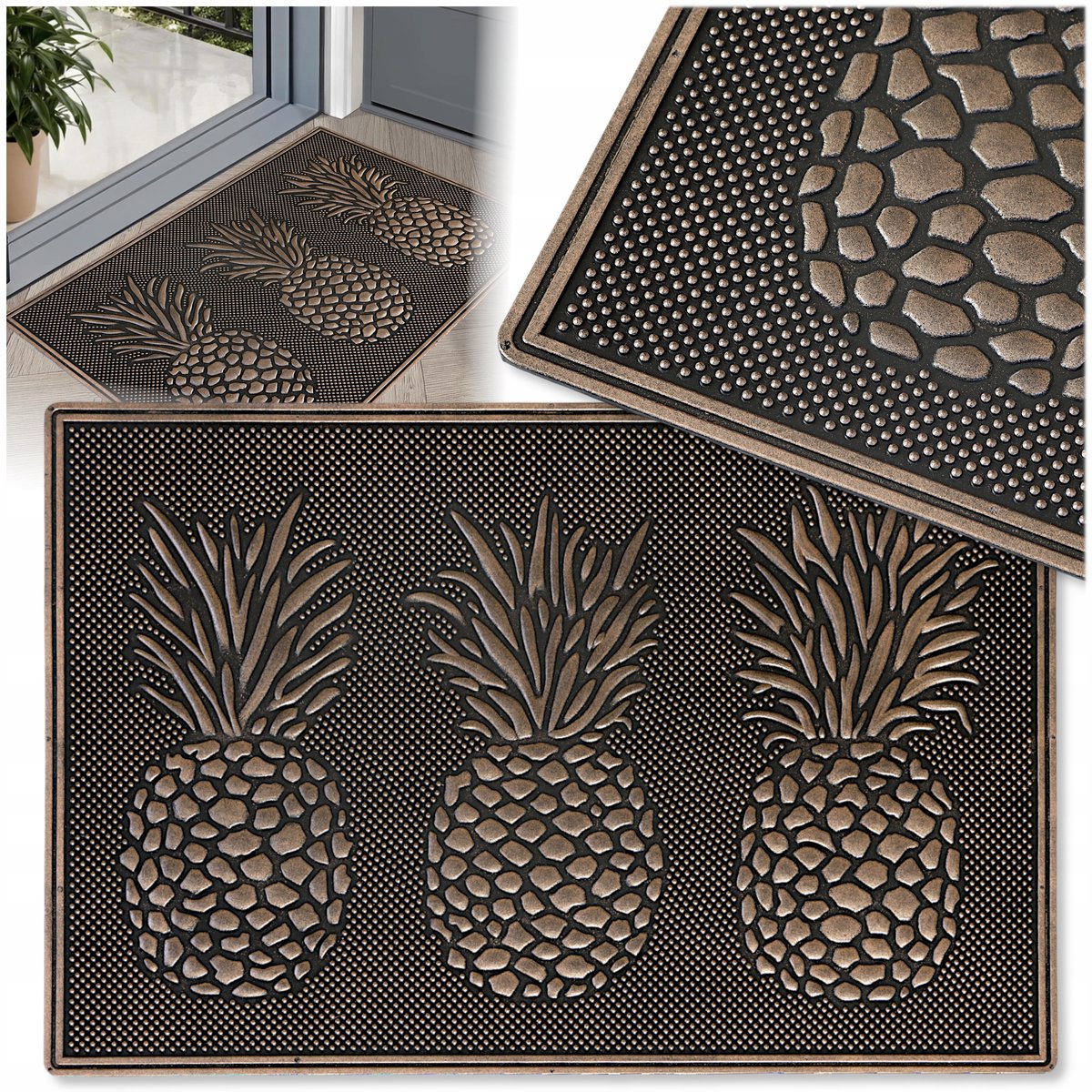 Zware Rubberen Deurmat 40x60cm - Antislip en Duurzaam