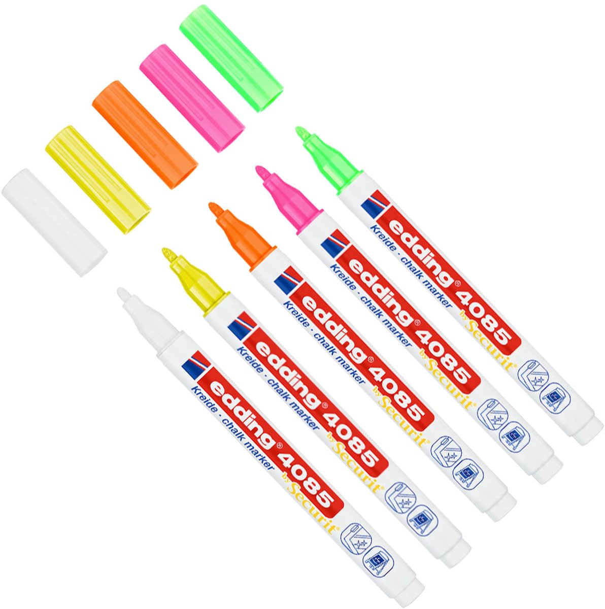 Krijtstiften Fluor - 5 Stuks - Kamer26