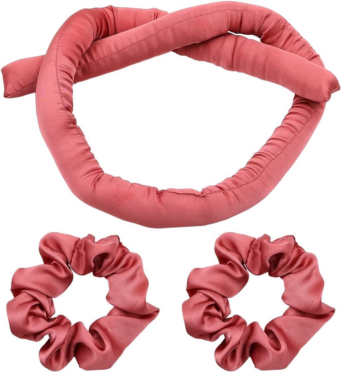 5PCS Heatless Curls Rollers met Clips voor Lange Haar - DIY Haarstylingset voor Krullen en Volume