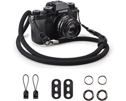 Schouderriem voor Sony A6400 A6700 A7 IV Fujifilm XT5 X100V XT30 Canon EOS R6 R10 R50 Nikon ZF Z30 Z50 - Comfortabel, Verstelbaar en Duurzaam