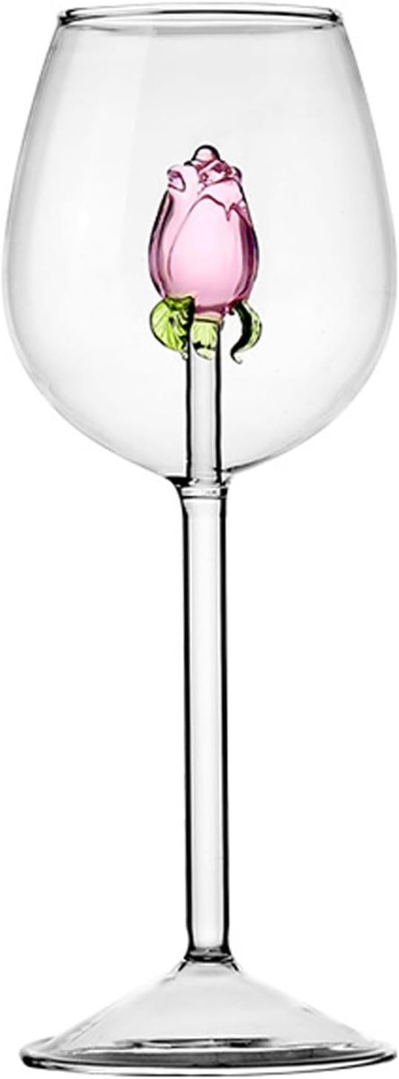 Wijnglazen zonder voet - Transparant - 300ml - Uniek ontwerp - Voor Feesten