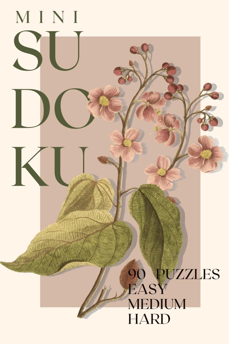 Mini Travel Sudoku: Easy, Medium & Hard Pocket-Sized Puzzles – Vintage Pink Florals - ShopVlot