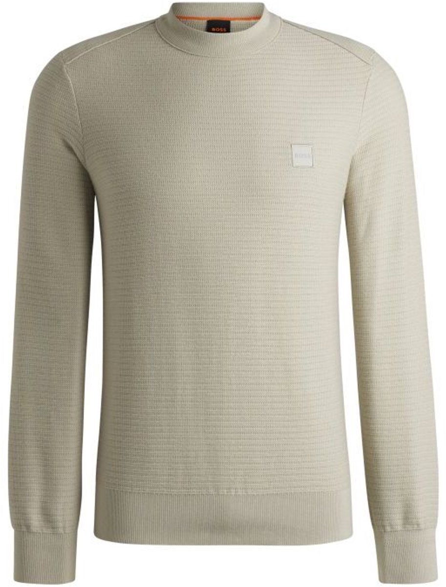 BOSS ORANGE Anion_s Truien & Vesten Heren - Sweater - Hoodie - Vest- Beige - Maat S