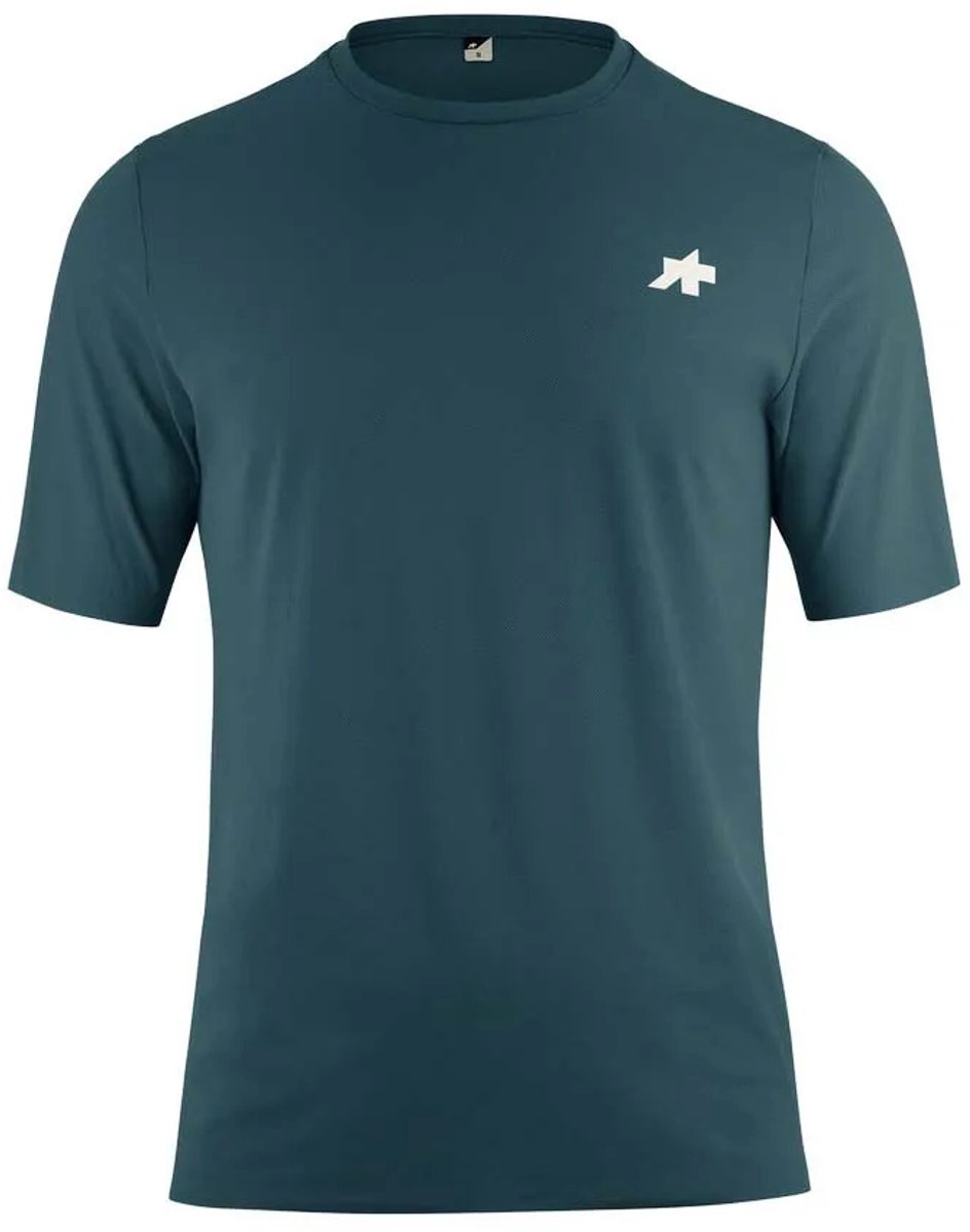 Assos Post Ride T5 T-shirt Met Korte Mouwen Blauw L Man