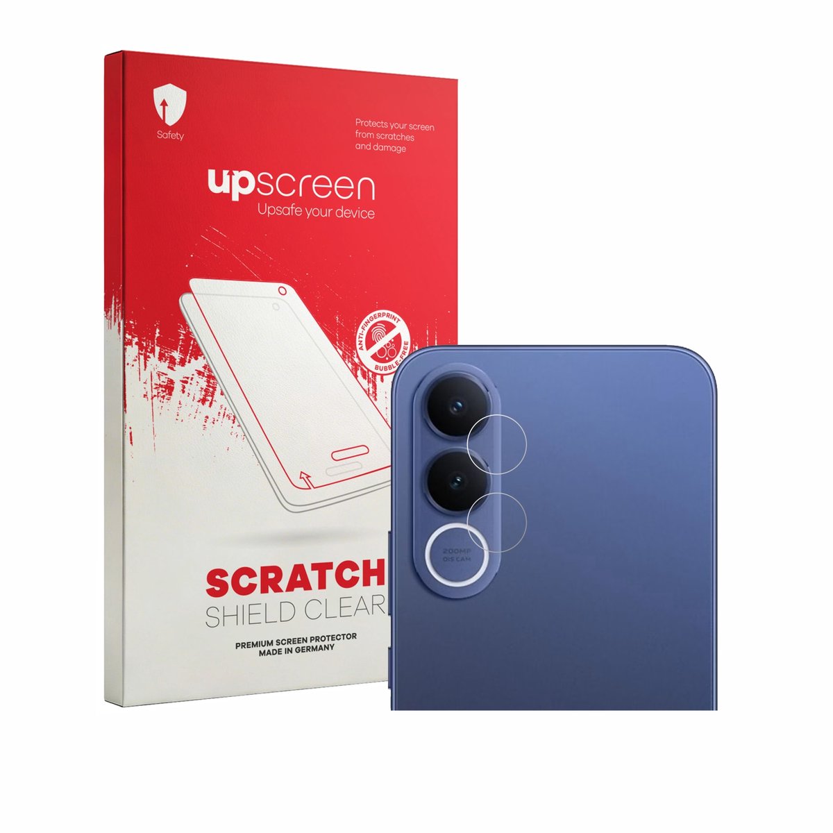 upscreen - Screenprotector voor Vivo V70 FE (ALLEEN Camera Lens) - Folie Beschermfolie transparant