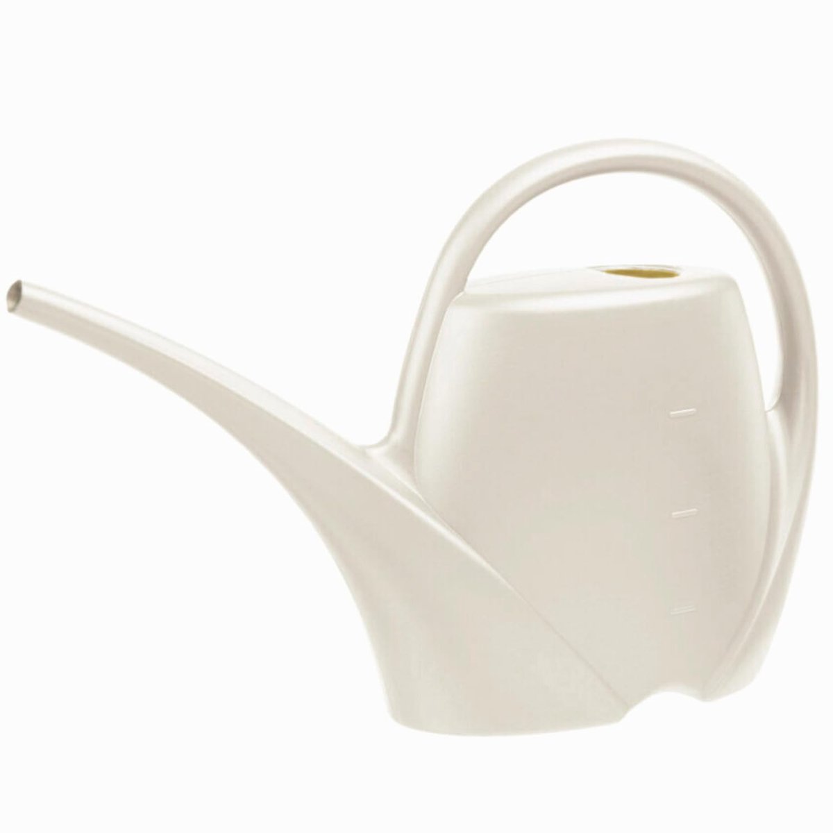 Famanu – Kleine gieter voor kamerplanten van 1,7 l, bloemengieter van hoogwaardig plastic, handige gieter voor binnen, beige