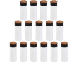 Biljartkeu Tips Set 12mm – 15 Harde Vervangende Keutips met Schroefhulzen voor Snooker en Pool