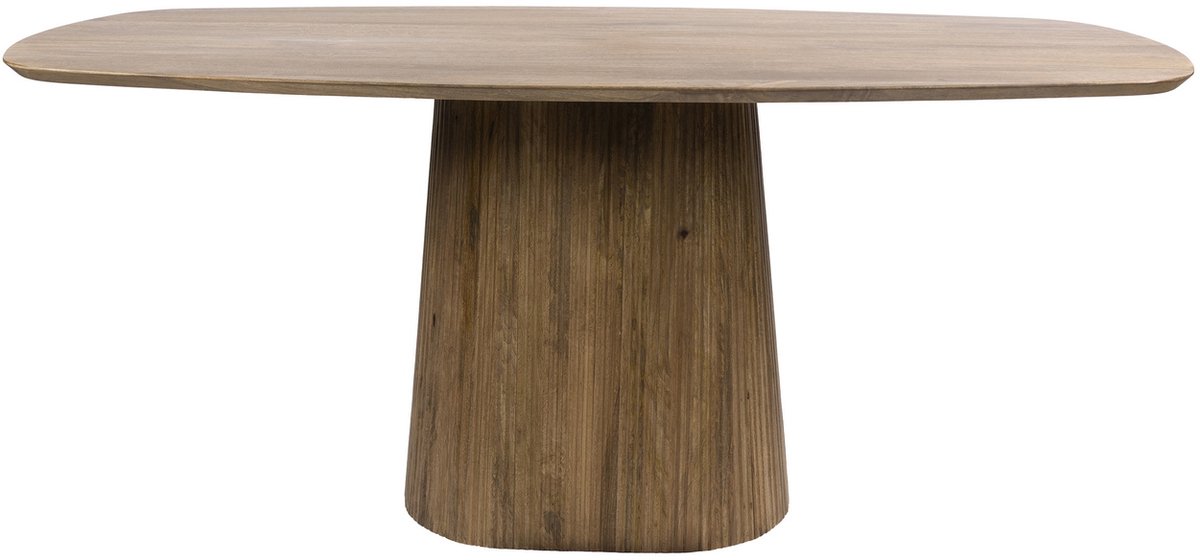 Giga Living Eettafel Wave Centro - Deens Ovaal Zand Hout - 180cm