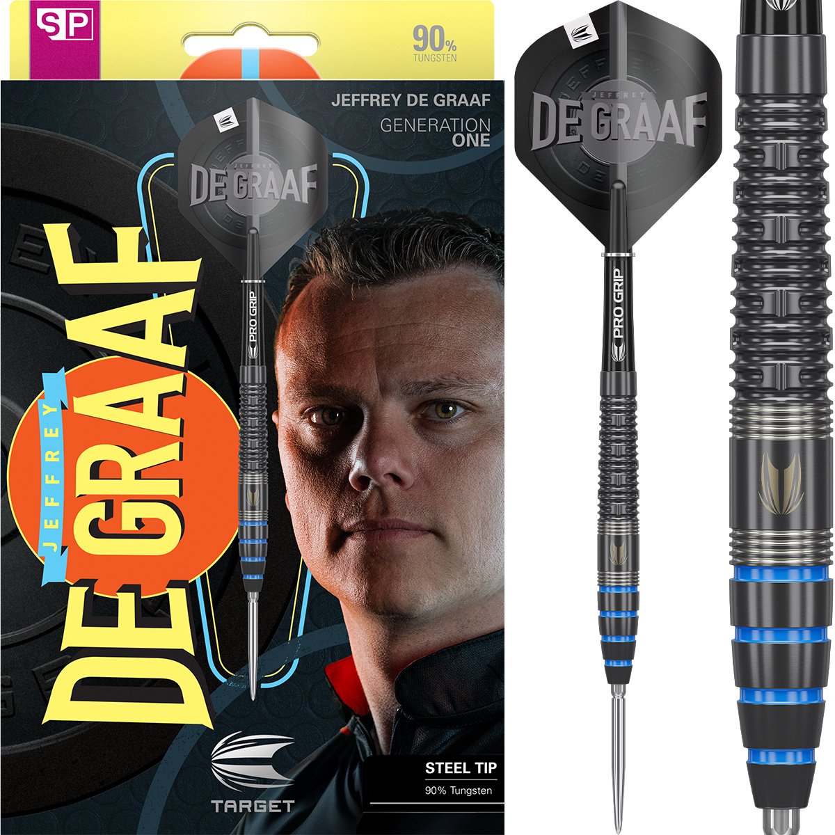 Target Jeffrey de Graaf G1 Swiss Point 90% - Dartpijlen