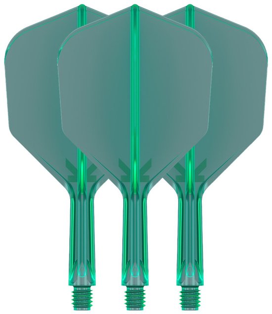 Target K-Flex Green NO6 - Dart Flights - Short van Target — afbeelding 5