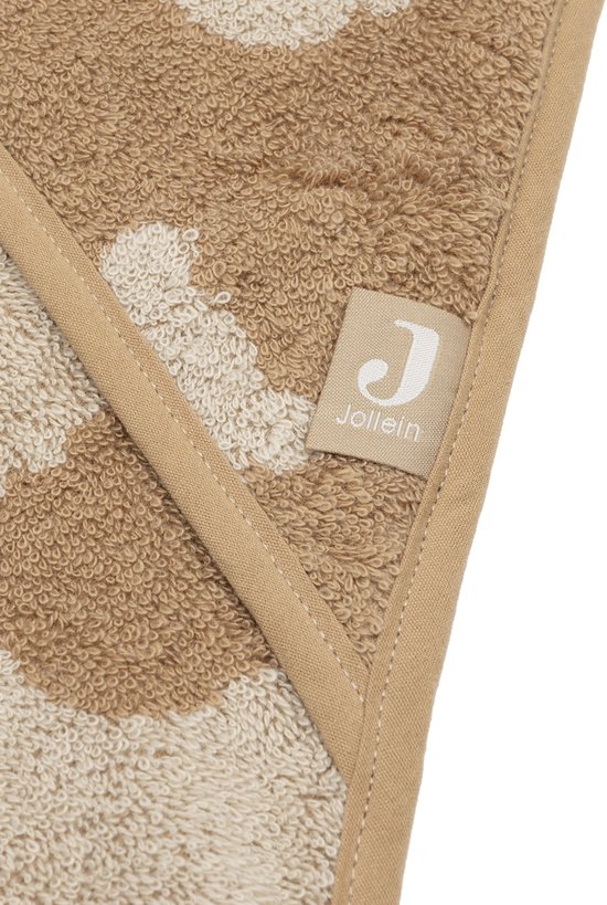 Jollein Badcape Baby - Jersey / Badstof - 75x75 cm - Jacquard - Teddy Bear van Merkloos — afbeelding 2