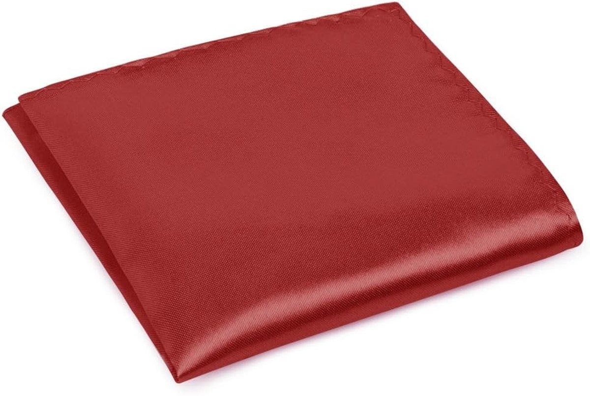 Stijlvolle Zijden Zakdoeken voor Mannen en Vrouwen, Premium Set van 6 Handkerchiefs voor Bruiloften en Prom, Bordeaux Kleur 22x22cm