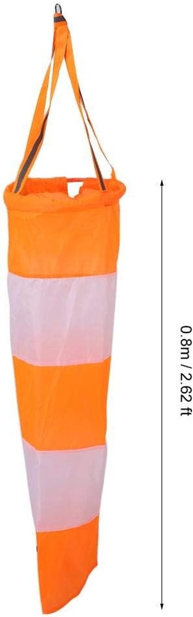 Nylon Weerhaan Fluorescerende Windsock voor Windmeting en Buitenactiviteiten (0.8m)