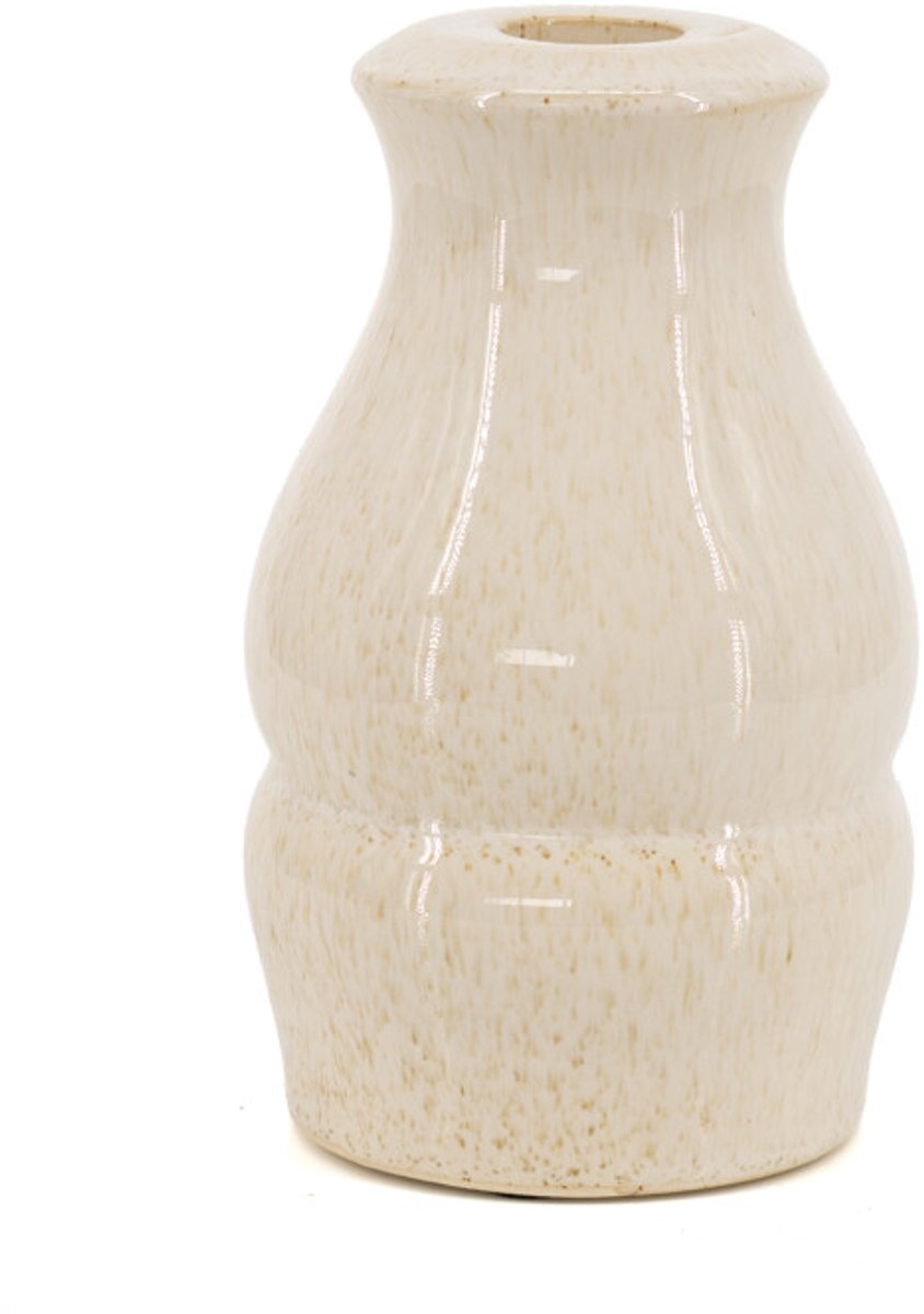 Aardewerk vaas Torre beige