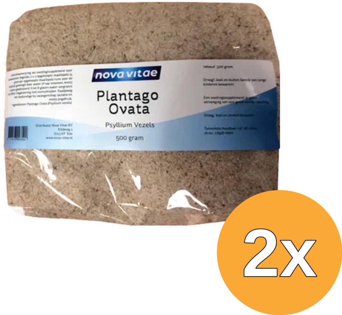 2x Nova Vitae Plantago psyllium (500 gr)