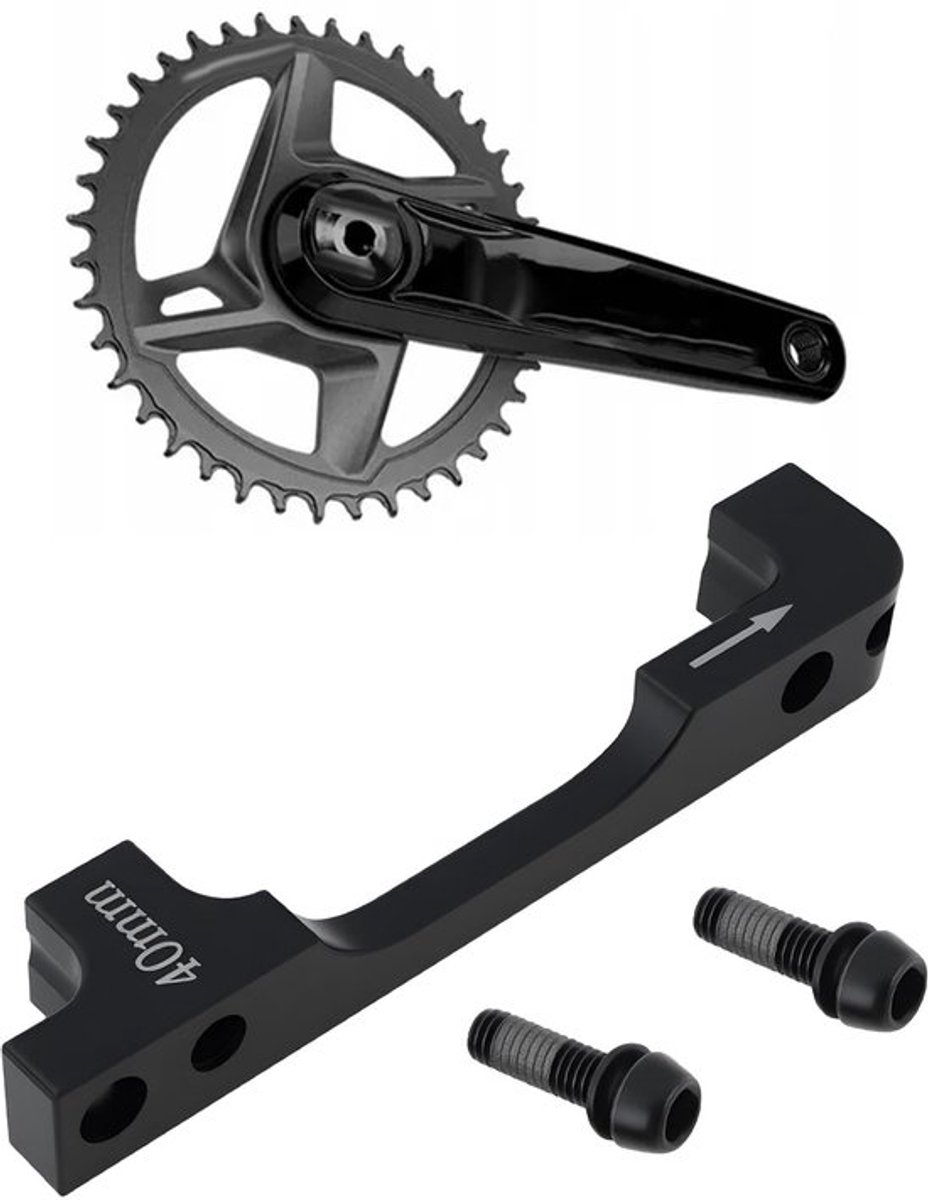 Adapter Zeynomax - postmontage compatibel, 40mm, zwart