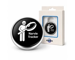 NARVIE - Bluetooth GPS Tracker zonder abonnement - Wereldwijde locatie via app - Geschikt voor Android & iPhone - Sleutels Key Finder - incl. gratis app
