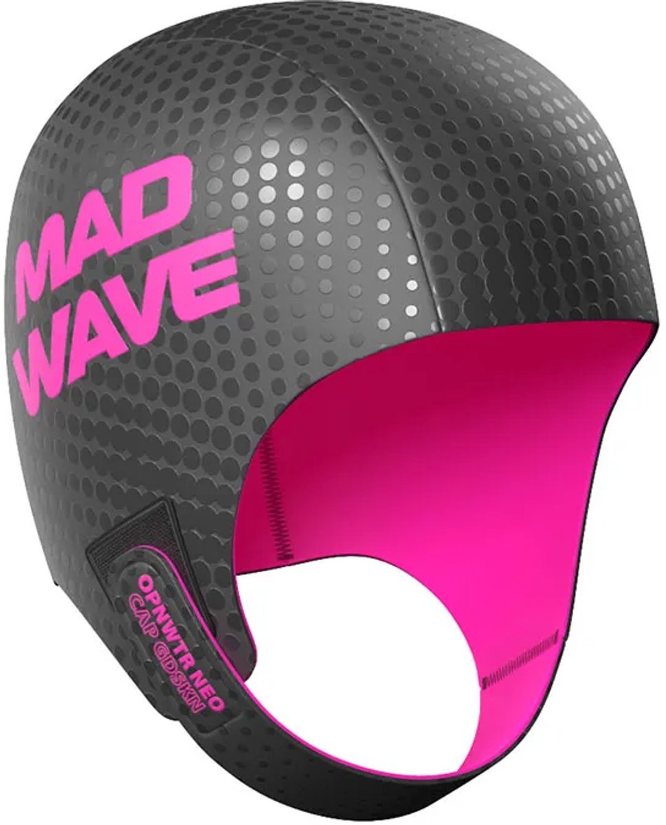 Mad Wave - Open Water Neo Cap Glideskin - Zwart/Roze