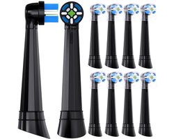 Geschikt voor Oral-B iO 3/4/5/6/7/8/9/10 - Ultimate Clean-serie-elektrische tandenborstels - vervangende opzetborstels - 10 stuks (zwart)
