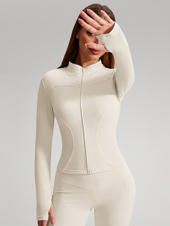 Currero Pilates Pak Dames - Yoga - Buttshaper - Gym - Fitness - Butt Lift - Bil Vergrotend - Heup Liftend - Yogakleding - Beige L — afbeelding 5