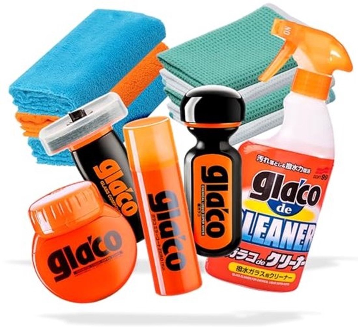Complete Autoruitenreiniger en Afdichting Set met Microvezeldoeken