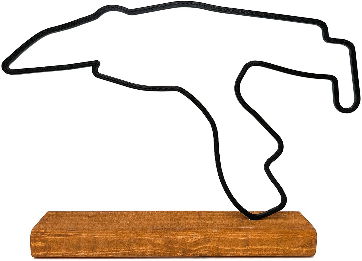 Solidchoice - Model van Formule 1 Auto op Houten Basis 20 cm