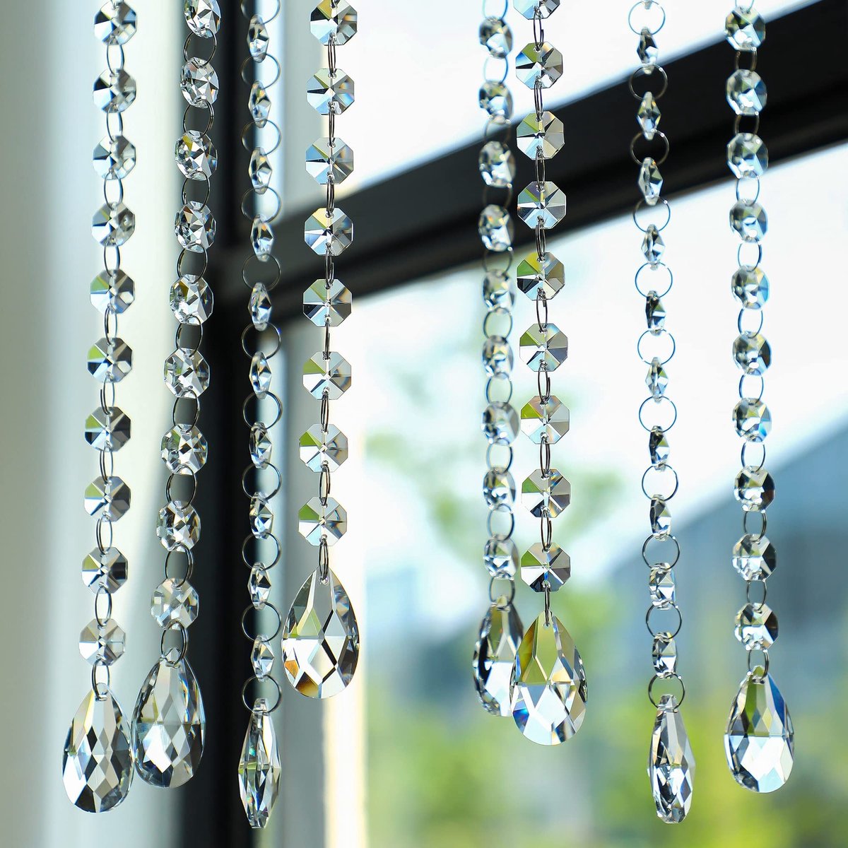 Solidchoice - 10 Stuks Druppelvormige Kristallen Garland voor Decoratie