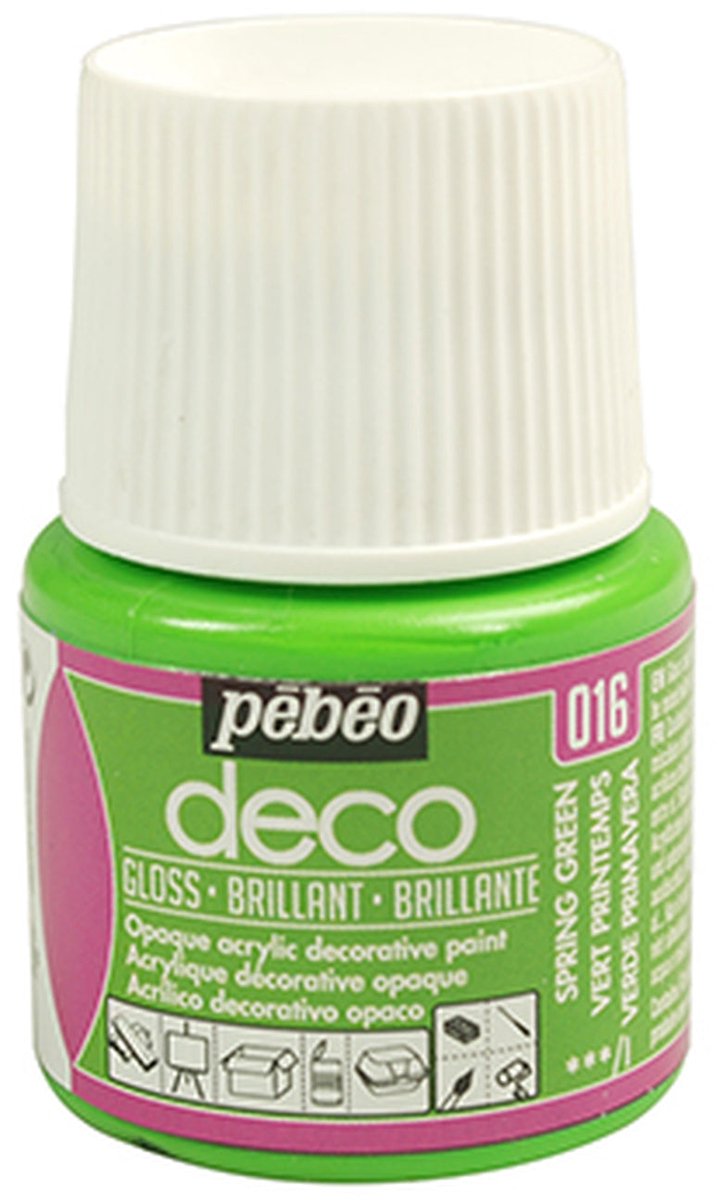 Verf lentegroen - acryl glanzend - 45 ml - Pébéo