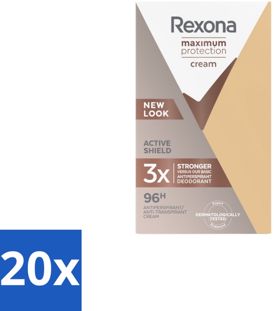 Rexona – Anti-Transpirant Stick – Maximum Protection – 45 ml - Bulkverpakking - 20 stuks
