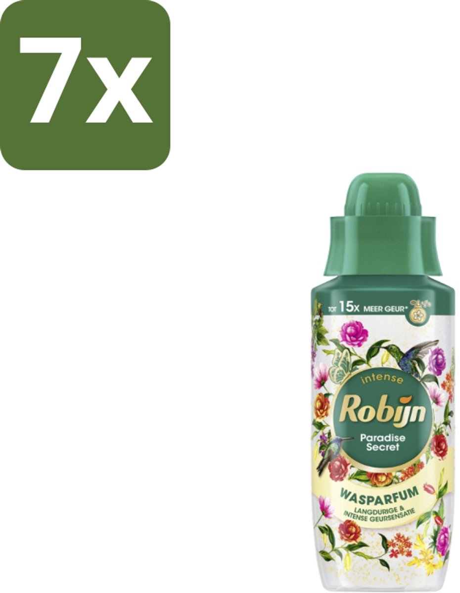 7 x Robijn Wasparfum Paradise Secret 342 ml - Wasparfum - Wasparfum Voor Was - Wasparfum Paradise Secret - Wasparfum Voor Kleding - Wasparfum Met Geurpareltjes