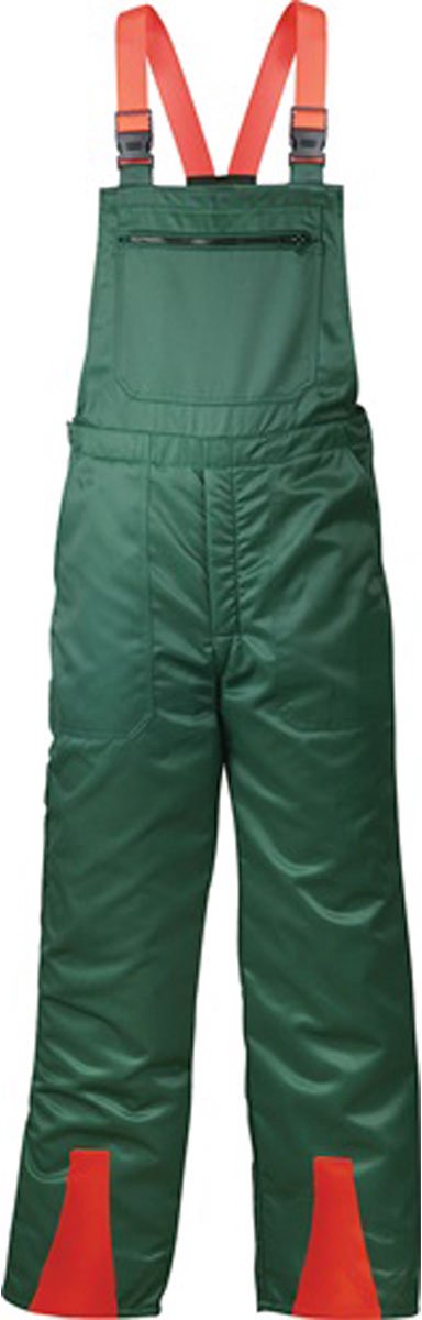 FELDTMANN Zaagsnijdbeschermingsbroek FICHTE groen / rood Maat 56 - 22772-56