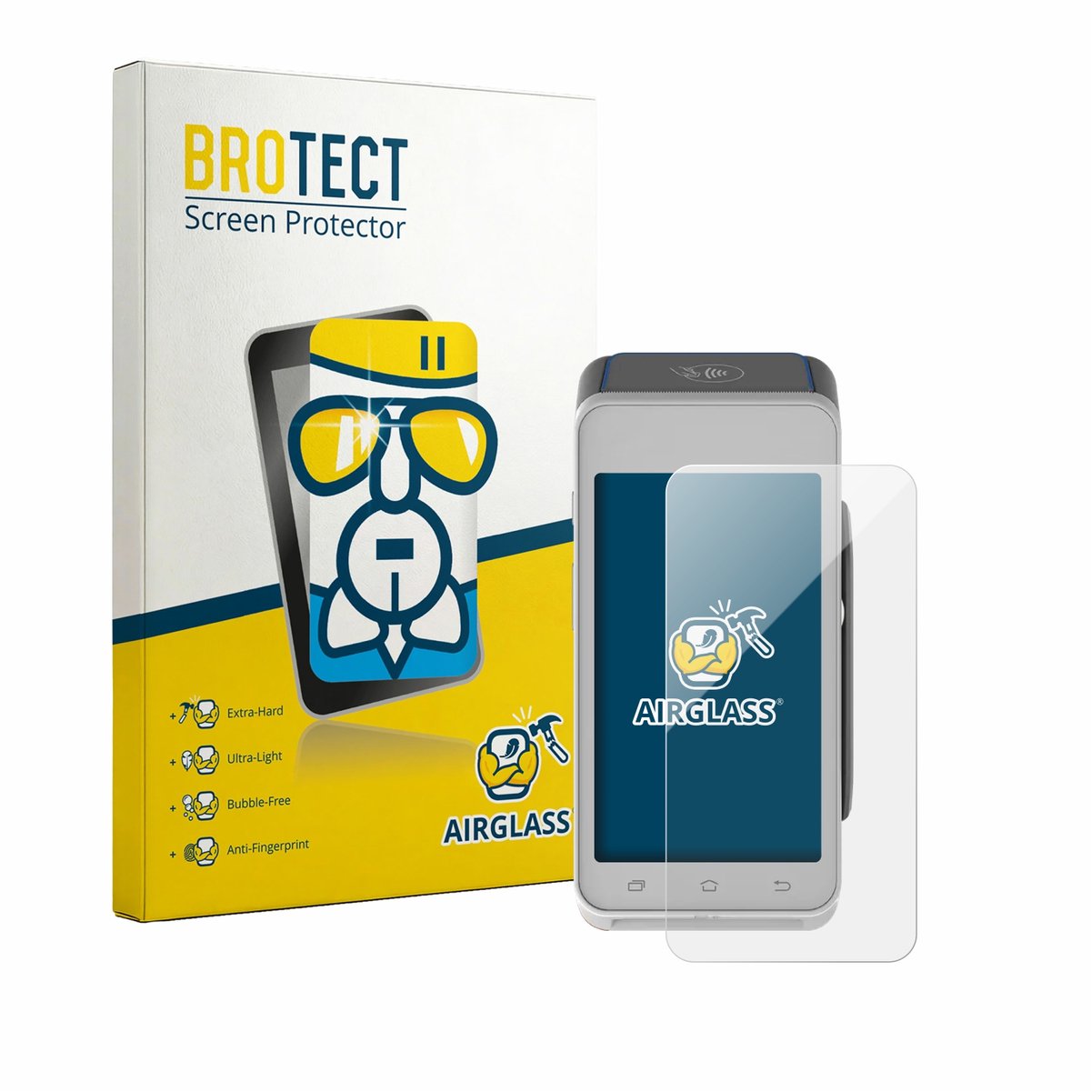 Screenprotector voor Pax A910S Beschermglas transparant