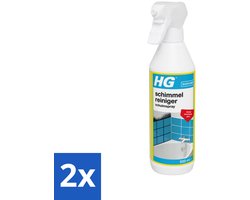 2 x HG Schimmel & Aanslagreiniger Schuimspray 500 ml - Schimmelreiniger - Schimmelverwijderaar - Schimmelbestrijding - Schimmel Op Tegels - Schimmel In Badkamer