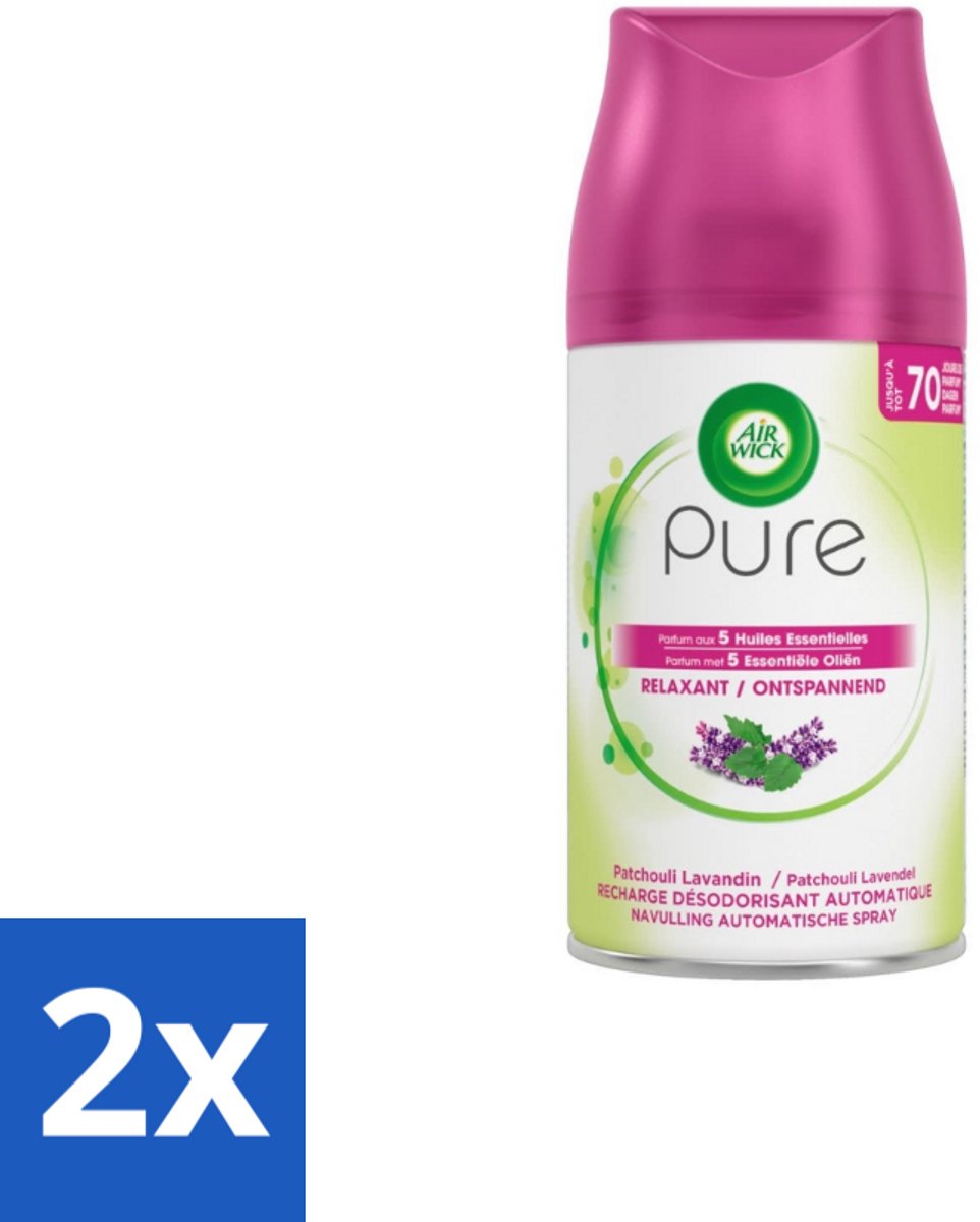 Air Wick – Navulling – Ontspannend – 250 ml - Voordeelverpakking - 2 stuks