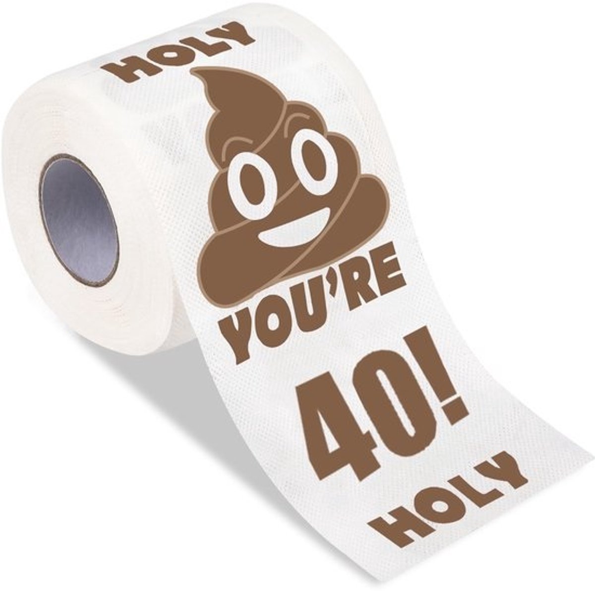 Cosensi - Toiletpapier Gag Gift - 40ste Verjaardag - Hilarisch Cadeau - 1 Roll - Humoristisch - Verjaardagscadeau - Grappig voor Vrienden - Wit met...
